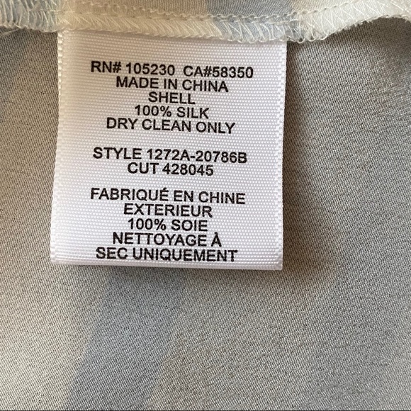 Joie RAIN B Silk Tank Gradient Ombre Blue Stripes - Picture 6 of 8